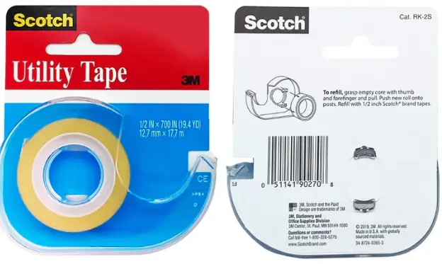 3M Scotch Utility Tape Rk-2s 8ct