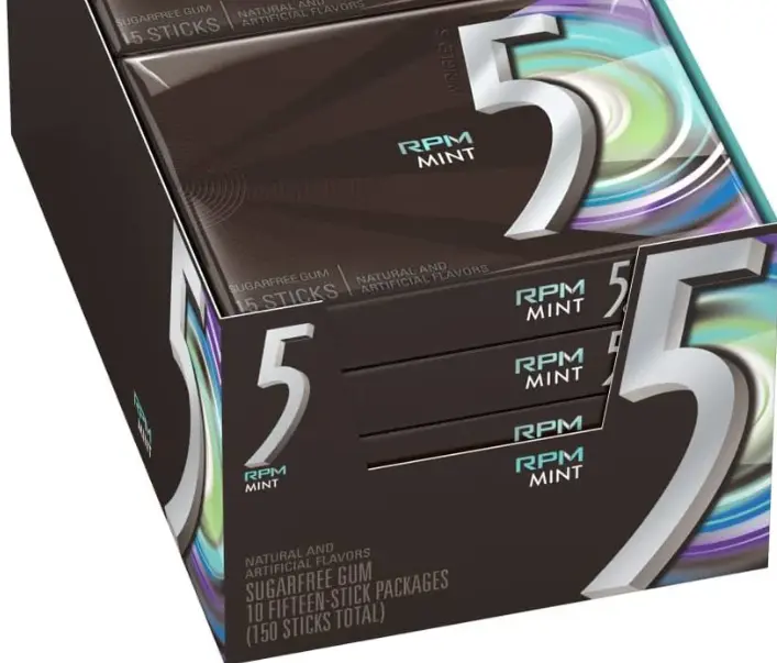 5 Gum RPM Mint 10-15 Stick