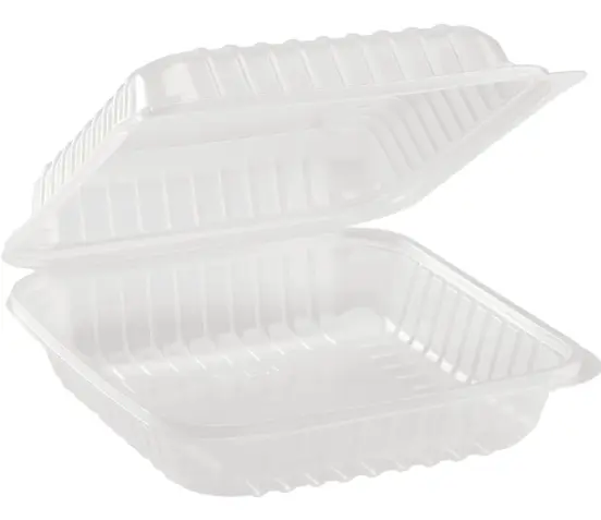 8'' PP Black Food Container