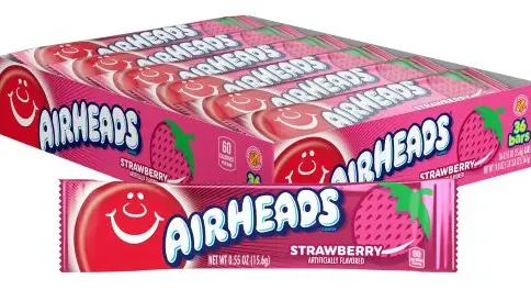 Airheads 5 Bars Strawberry 18-2.75oz