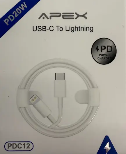 Apex PDC12 Usb-C Lighting Cable