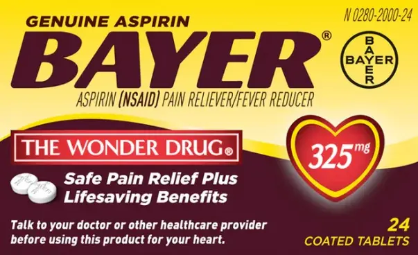 Bayer Aspirin Tablets 325mg 24ct
