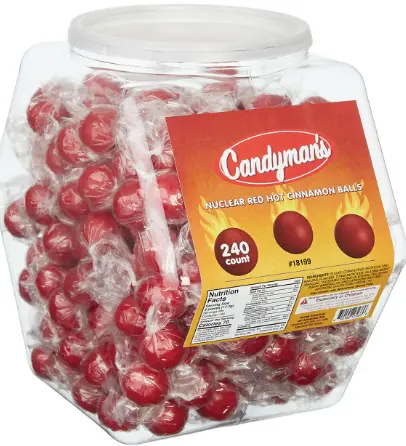 Candyman Red Hot Cinnamon Jar 150 CT