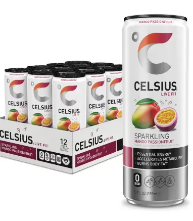 Celsius 12 oz - Sparkling Mango Passion Fruit