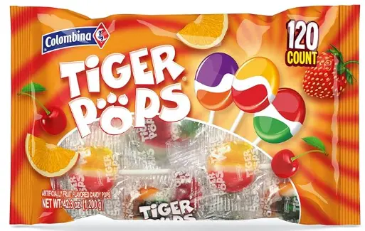 Colombina Tiger Pops 200ct