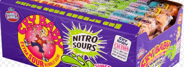 Cry Baby Gum Nitro Sours 24-2.32oz