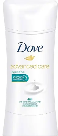 Dove Deo Sensitive 2.6oz 6 - Pack