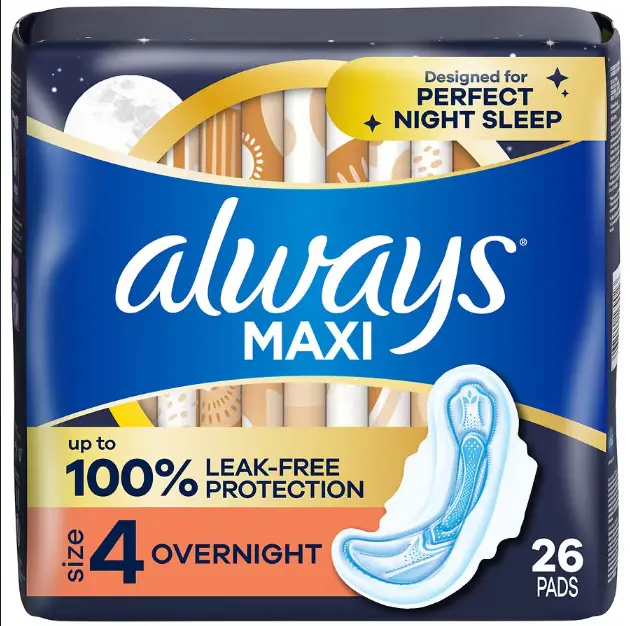 Dove Maxi Overnight Size 4 24 Ct