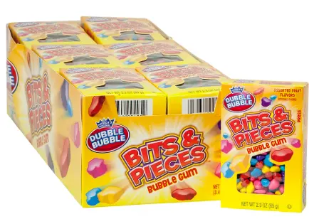Dubble Bubble Bits and Pieces Bubble Gum 24-2.3 Oz