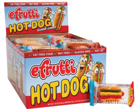Efrutti Hot Dog 60-0.32oz