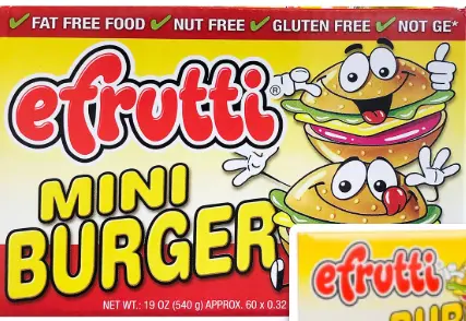 Efrutti Mini Burger 60-0.32oz