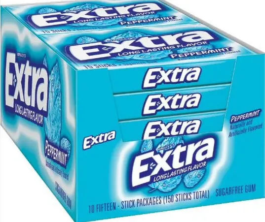 Extra Slim Pack Peppermint 10 CT