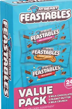 Feastables Milk Chocolate 24-1.2 Oz