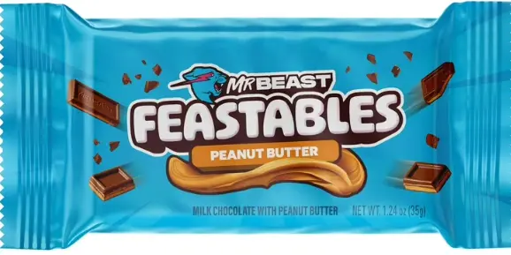 Feastables Peanut Butter 24-1.2 Oz