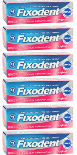 Fixodent Dent 6 Pack ADH Small .75oz