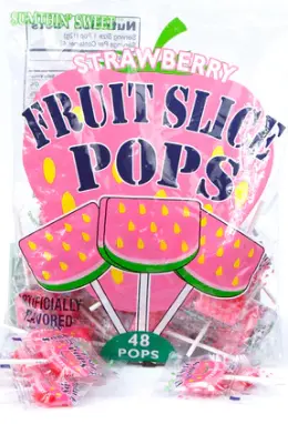 Fruit Slice Pops Strawberry 48-27.1 Oz