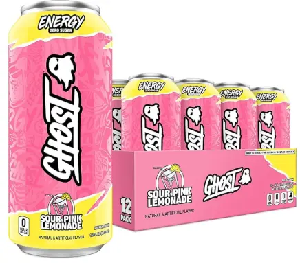 Ghost 16 Oz 12 Pack Sour Pink Lemonade