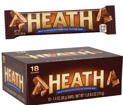 Heath English Toffee Bar 18ct