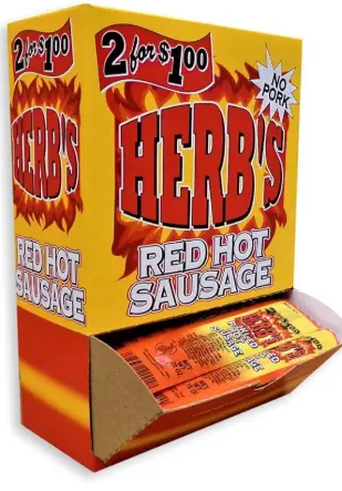 Herb's Red Hot Sausage 50ct