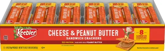 Keebler Cheese & Peanut Crackers 12 ct