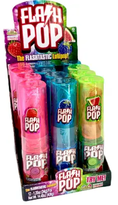 KidsMania Flash Pop Candy Light Up 12-1.2oz