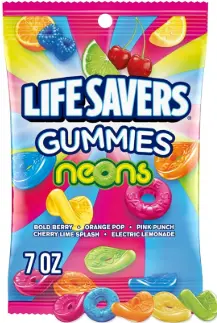 Lifesavers Gummy Neon 12-7oz