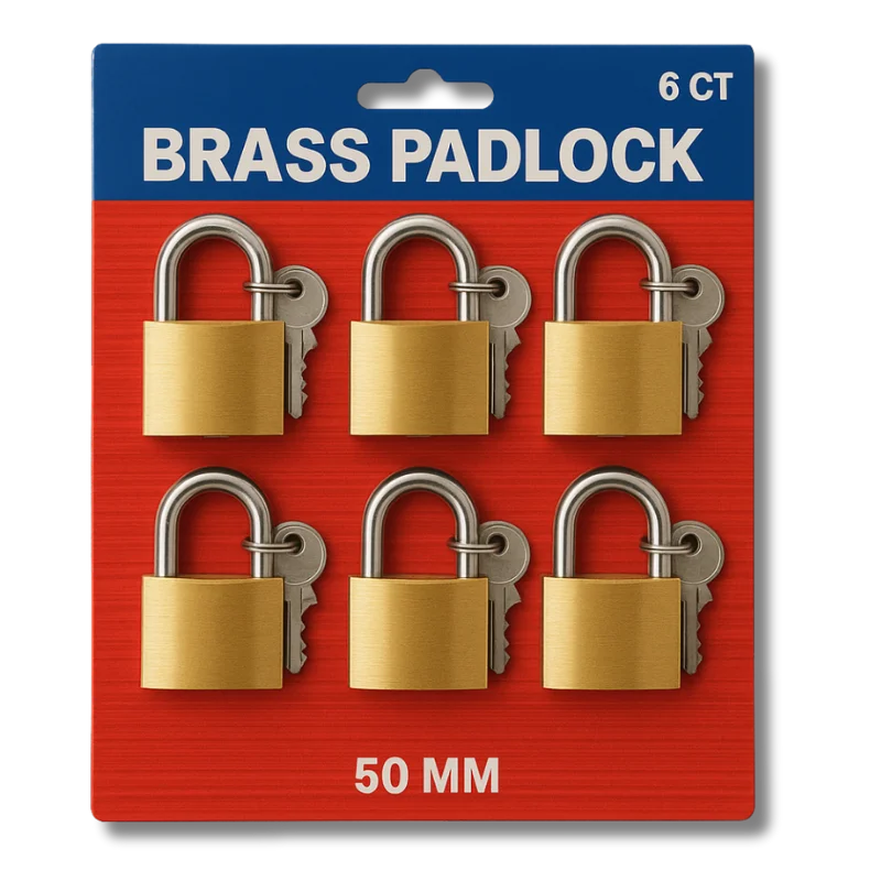 Lockman Brass Padlock 6-50mm