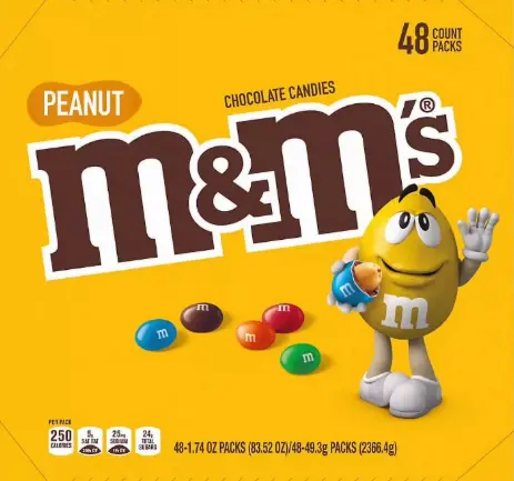 M&M Peanut 48-1.74oz
