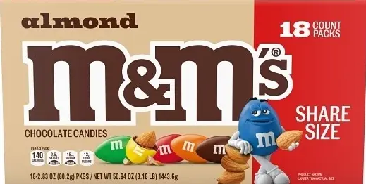 M&M'S Almond King Size 18-2.83