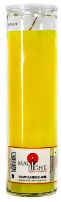 Magic Light Glass Candle Yellow 12ct