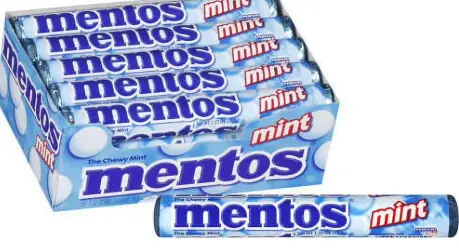 Mentos Peppermint 15-1.32oz