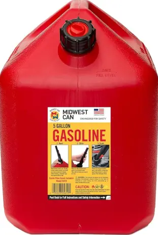 Midwest - 5 Gallon Gas Can Red
