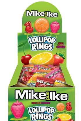 Mike & Ike Lollipop Rings 24ct