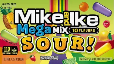 Mike & Ike Theatre Mega Sour 12-4.25oz
