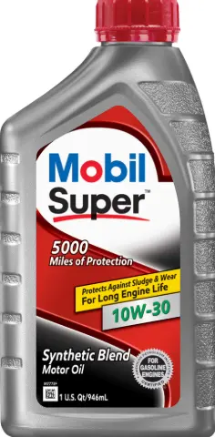 MOBIL - SUPER 5000 Synthetic Blend 10W30 Motor Oil 6/1 Qt