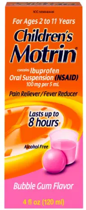 Motrin Children's Bubble Gum 4oz