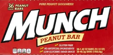 Munch Peanut Bar 36-1.42 Oz