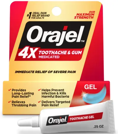 Orajel Toothache Relief 4x 0.25 Oz