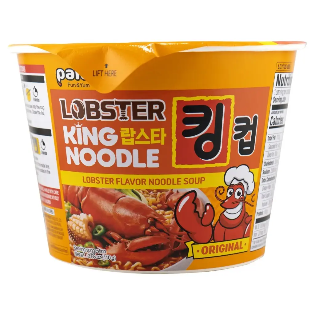 Paldo King Noodles Sriracha Lobster 6-3.88oz