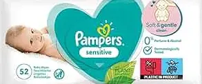 Pampers Baby Wipes Sensitive 12-52ct