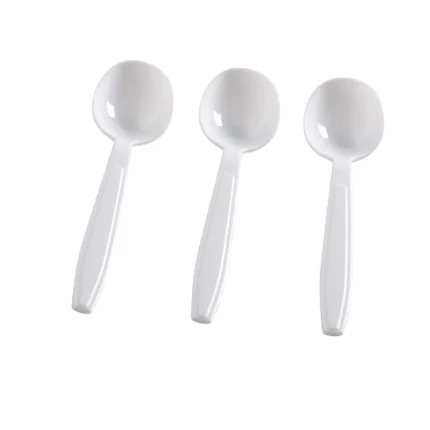 Plastic Soup Spoons White 100 CT