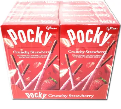 Pocky Crunchy Strawberry 10-2.79oz