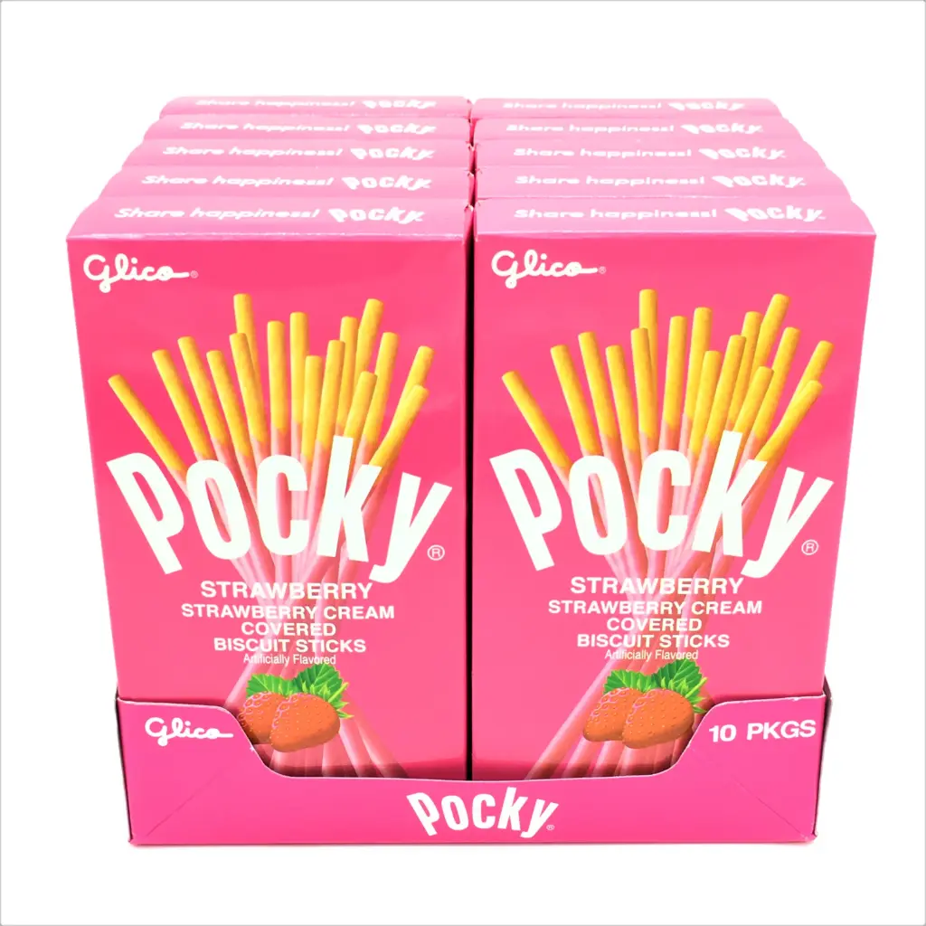 Pocky Strawberry Covered Sticks 10ct 2.41oz