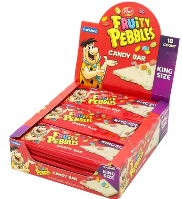 Post Fruity Pebbles Candy Bary 18-2.75 Oz