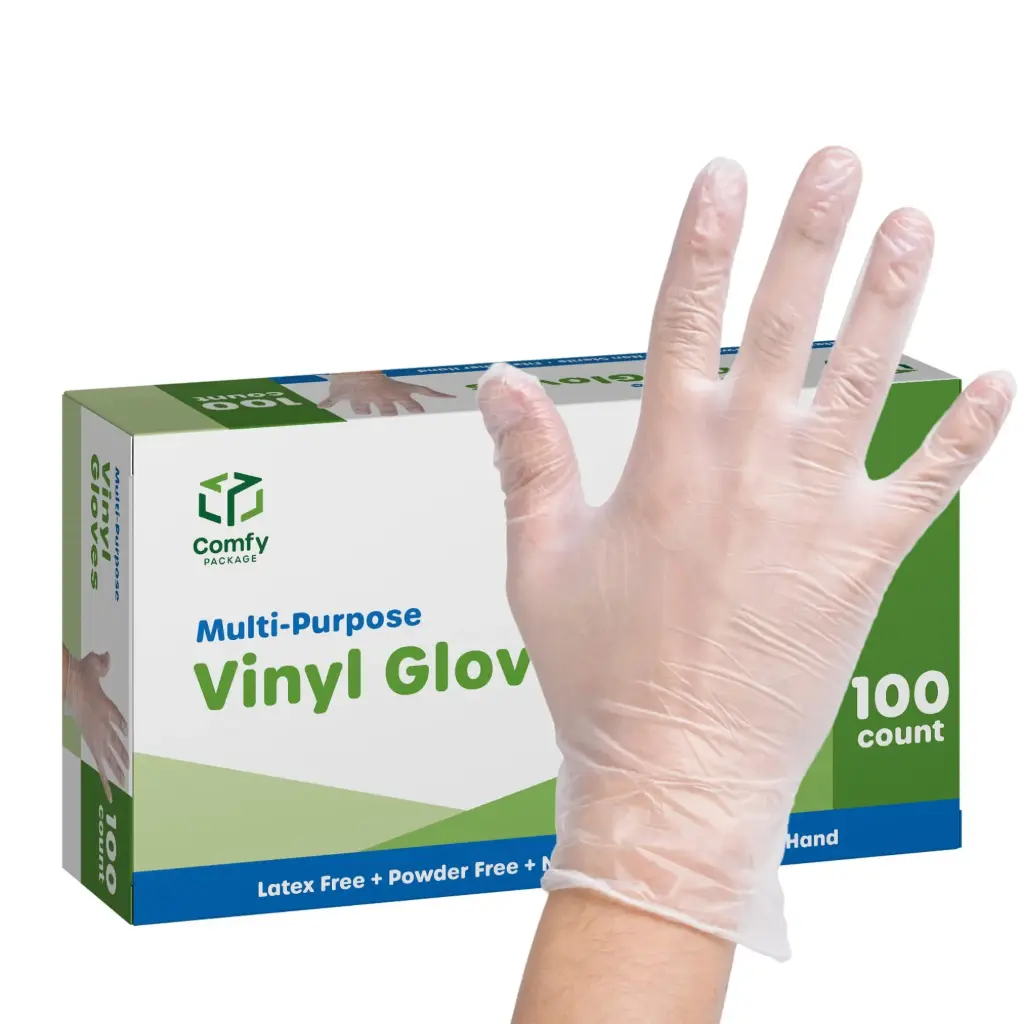  Gloves Vinyl Clear 100 CT