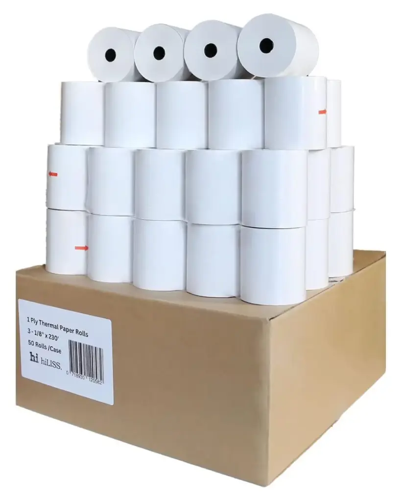 Thermal Paper Rolls 3 1/8 230 In