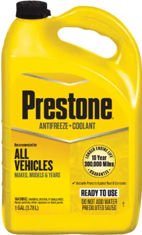 Prestone All Vehicles Yellow 50/50 Antifreeze 6/1