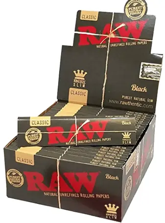 Raw Classic Black King Slim 50ct