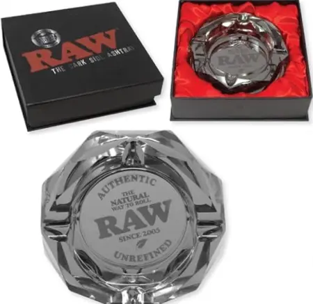 Raw Glass Ash Tray Darkside
