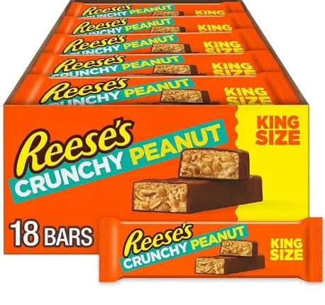 Reeses PB Crunchy King Size 18-3.2 Oz